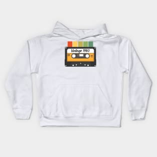 Vintage 1980 Kids Hoodie